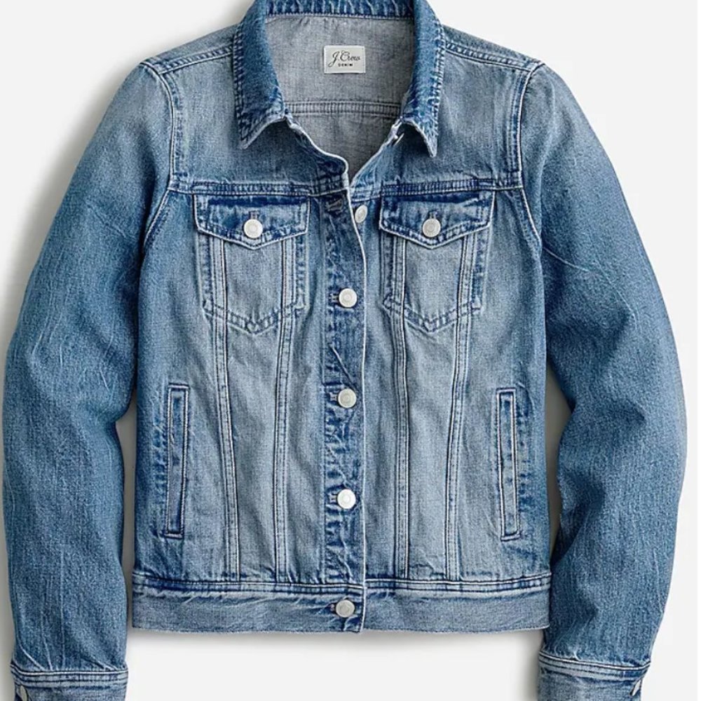 J. Crew Women's Classic Denim Jacket - Brilliant Day Wash